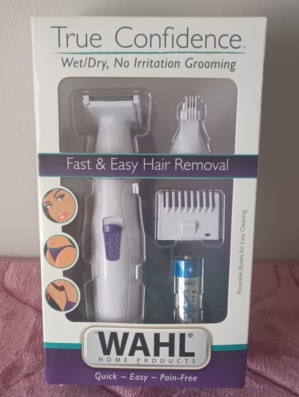 WAHL True Confidence White & Purple Personal Grooming Kit - Women Grooming